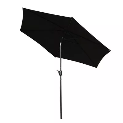 3M Large Round Garden Parasol With Tilt & Crank Sun Umbrella Patio Outdoor Shade • £30