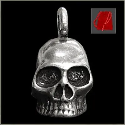 GREMLIN MOTORCYCLE BELL 3D SKULL W/ RED BAG FITS HARLEY RIDE BELL GUARDIAN • $15.91