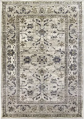 £109.99 • Buy Beige Rug Classic Vintage Design Timeless Traditional Faded Distressed 