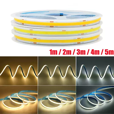 COB LED Strip Light Flexible Waterproof IP68 Tape Lights DIY Lighting 12V • £7.66