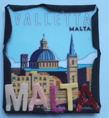 MALTA Souvenir FRIDGE MAGNET Laminated Plastic 2.5x3. Inch Approx  • £3.60