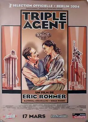 Triple Agent - Eric Rohmer / Soviet - Rolled Large French Movie Poster • $129.99