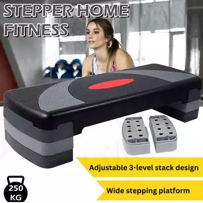 3 Level Aerobic Step Platform-Aerobic Stepper Exercise StepStepper Platform AU • $34.55