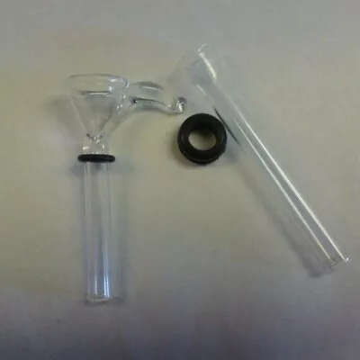 3  Glass Pull Bowl & 3.75  Glass Down Stem Waterpipe Replacement Parts Kit • $15.95