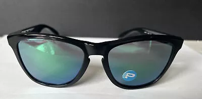 Oakley Frogskins Collection Black Ink/Jade Iridium Polarized Like New Open Box • $69.88