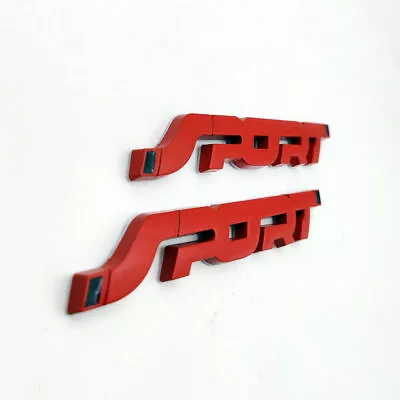 2x 3D Emblem Badge Sticker Metal SPORT Logo Trunk Fender Decals Car Accessories • $3.90