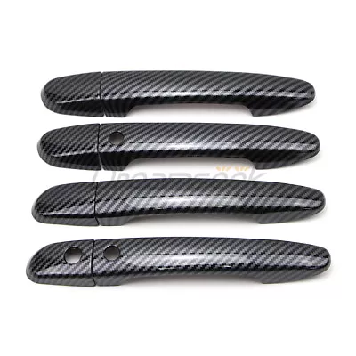 For Mazda 2 3 6 CX-3 CX-5 13-24 Door Handle Cover Carbon Fiber Look With 2 Smart • $17.99