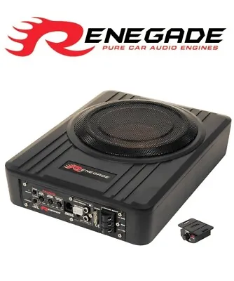 8 Inch Ported Built In Amplified Speaker Box Renegade Extreme Bass Boost New • $299.05