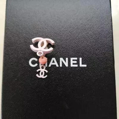 Chanel One Ear Earring PINK Coco Mark CC Kawaii Without Box Accessories  Used • $170