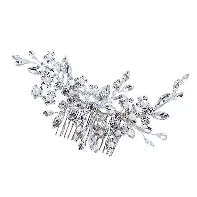 Wedding Hair Accessories Handworked Decorate Bridal Wedding Hair Comb Clip Shiny • $10.90