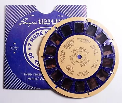 BLUE RING View-Master Reel Colonial Williamsburg Virginia #181 EARLY 2nd Gen • $6.95