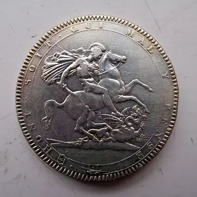1818 Silver Full Crown Coin King George Iii Great Britain For Grade See Pictures • £10.49