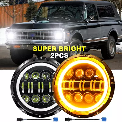 Newest 7  Inch Round Led Headlight Hi-Lo Sealed Beam Bulb For Chevy K5 Blazer • $87.99