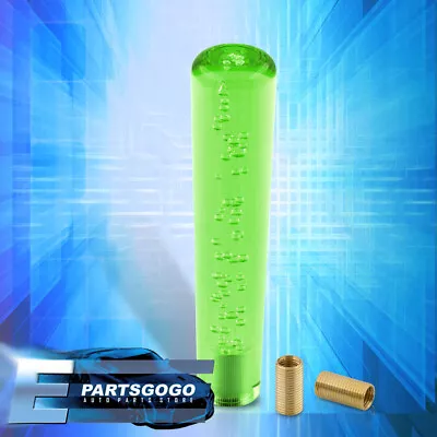 For Chevy 200mm 8  Bubble Extended Shift Knob Lever M8 M10 M12 Adapter Kit Green • $18.99