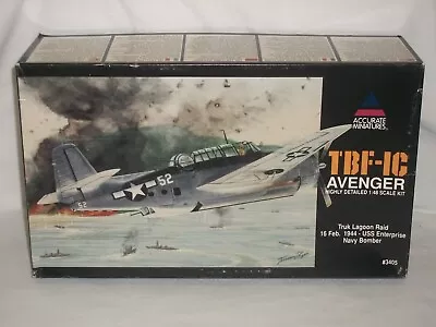 Accurate Miniatures 1/48 Scale TBF-1C Avenger Truk Lagoon Raid • $40