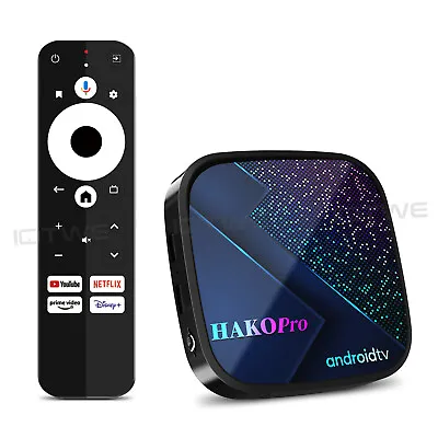Android 11.0 Smart TV BOX HAKO Pro 4K UHD Media Player 32/64GB Google Certified • $58.99