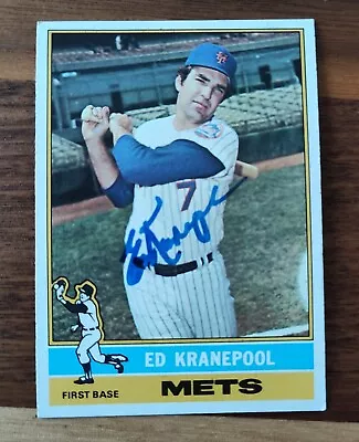 Ed Kranepool 1976 Topps #314 Signed Autographed Cards New York Mets • $13.99