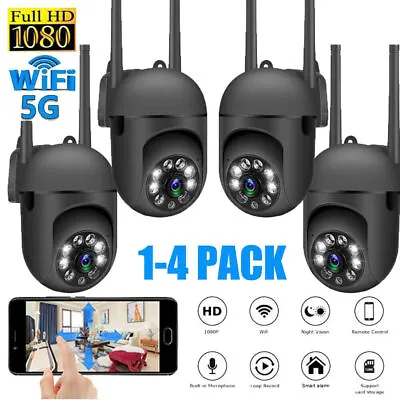 1080P 4x Wireless Security Camera System Smart Outdoor 5G Wifi Night Vision Cam • $85.99