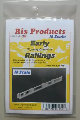 Early Highway Overpass Railings Kit N Scale Layout Diorama Rix 154 • $6.29