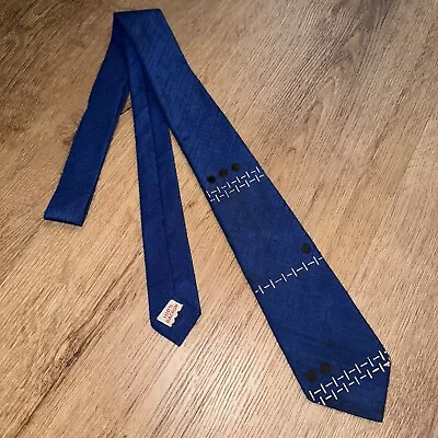 Vtg 50s Tie Mens Hand Painted Necktie Slim Skinny Narrow Midcentury Geometric • $21.99