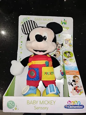 Disney Baby Mickey Mouse Sensory Plush Doll Age 12m+ New • £12.99