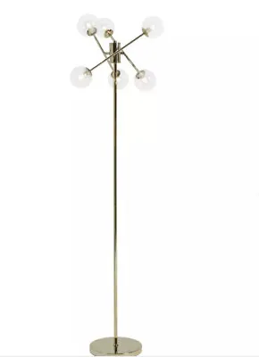 Habitat Sputnik 6 Light Floor Lamp - Gold (used) • £65