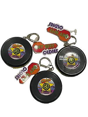 Lot Of (3) 2003 KEY HITS Musical RECORD Keychains • $18.95