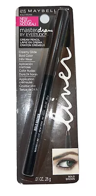 Maybelline Eye Studio Master Drama Cream Pencil #415 BOLD BROWN (New/Sealed) • $9.97