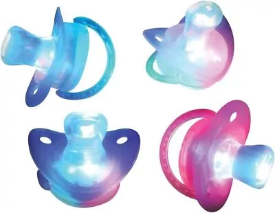 ArtCreativity Light Up LED Pacifier Toys - Set Of 4 - Flashing Rave Binkies For  • $15.99