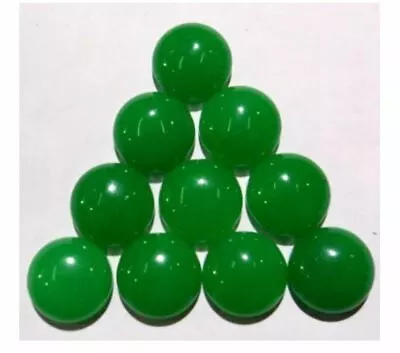 2pcs Round Green Jade Natural Stone Gemstones 12mm Cabochon For Jewllery Making • £3.99