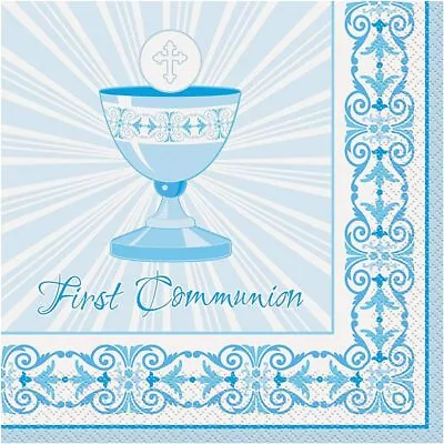 Unique Radiant Cross First Communion Luncheon Napkins Party Supplies 16 Count • £4.81