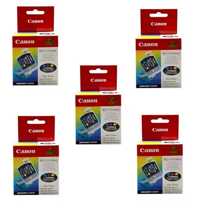 5x Original Canon Ink Cartridge BCI-11 Coloured For BJC 40 70 Bjc 55 70 80 85 Bn • £17.15