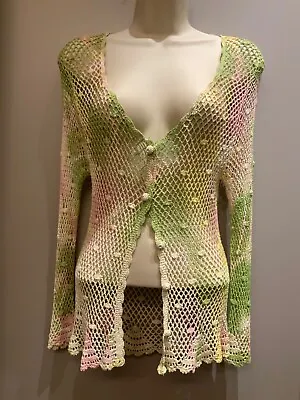 Woman's Mariella Burani Crochet Top Size S • $98.65