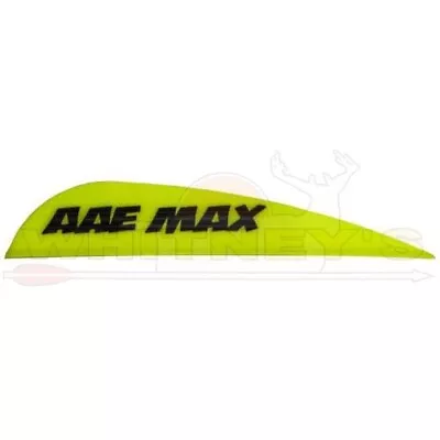 AAE Archery Max Stealth Arrow Vanes - Yellow - 40 Count - MSYE40 • $21.99