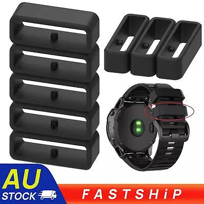 3x Watch Band Strap Loop Keeper Lock Fastener Ring For Garmin Fenix Forerunner • $4.95