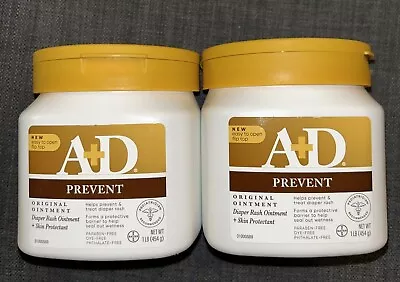 (2) A+D Original Prevent Diaper Rash Ointment Skin Protectant 16 Oz  .. • $41.20