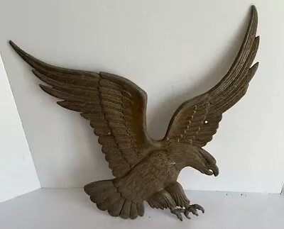 Vintage Large Aluminum Patriotic Federal Eagle Wall Hanging-18  X 18  • $20