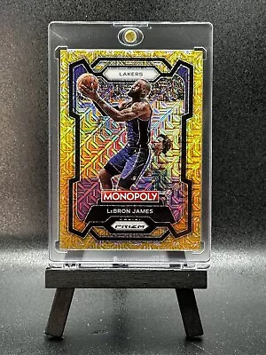 2023-24 Panini Prizm MONOPOLY LEBRON JAMES GOLD MILLIONAIRE SHIMMER #'d /500 #40 • $89