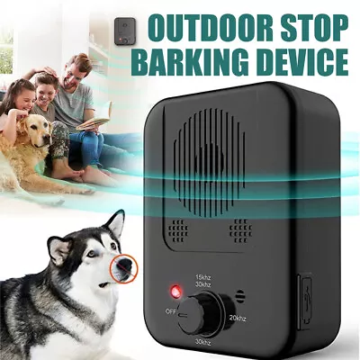 Ultrasonic Dog Anti Bark Device Adjustable Stop Barking Machine Training Tool . • £27.66