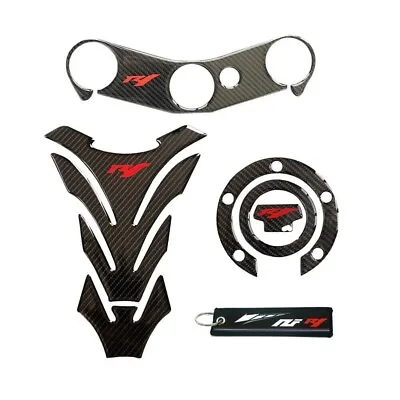 For Yamaha YZFR1 YZF R1 2002-2006 Tank Cap Pad Front End Upper Top Clamp Carbon • $30.99