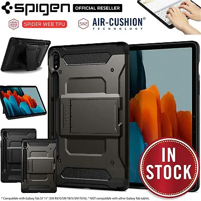 $84.99 • Buy For Samsung Galaxy Tab S8/ S7/ Plus Case SPIGEN Tough Armor Pro Hard Stand Cover