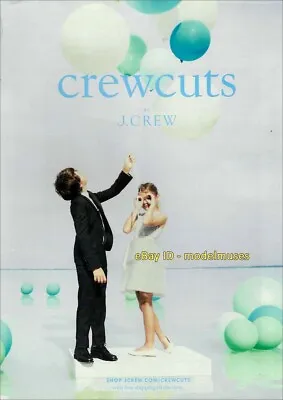 CREWCUTS By J. Crew 1-Page Magazine PRINT AD Spring 2013 Cute Little Boy & Girl • $7