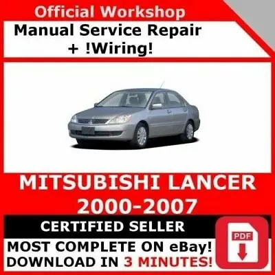 Factory Workshop Service Repair Manual Mitsubishi Lancer 2000-2007 +wiring • $14.15