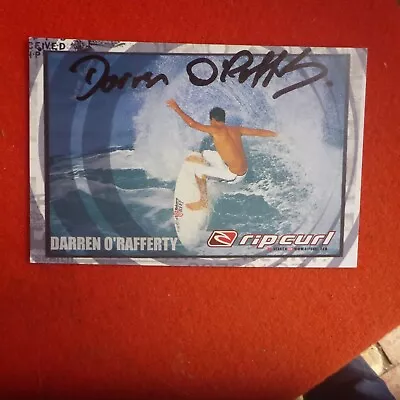 $15 • Buy Darren O'rafferty   Hand Signed  Ripcurl Surfing Fancard 