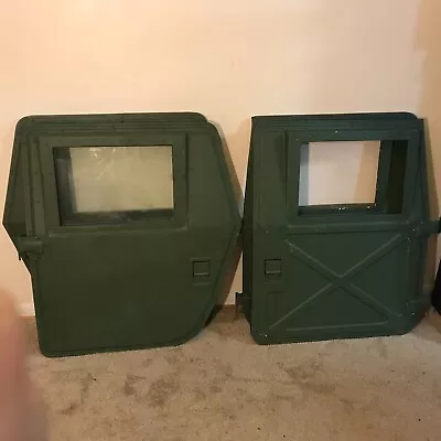 Set Of 4 Humvee Hard Military Green Doors • $4500