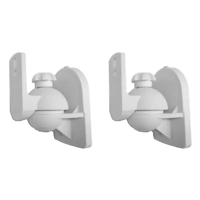 2 Pack Lot (Pair) Universal Satellite Speaker White Wall Mount Brackets For Bose • $12.95