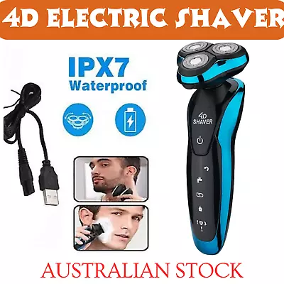 4D Electric Shaver USB Charging Cordless Razor 3-Head Floating Men's Trimmer  AU • $25.77