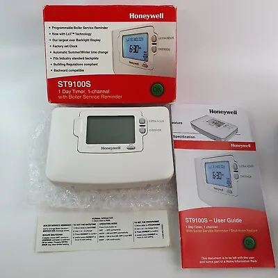 Honeywell ST9100S Single Channel 1 Day Timer With Boiler Service Reminder BNIB • £48.99