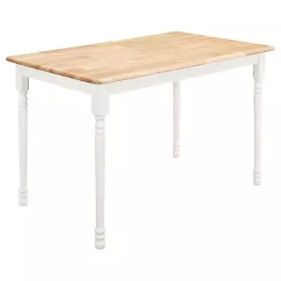 Taffee Rectangle Dining Table Natural Brown And White • $178.50