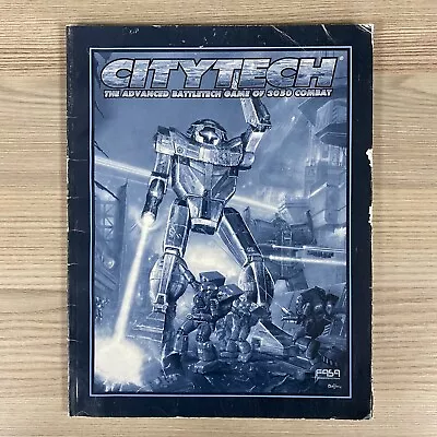 Citytech The Advanced Battletech Game 3050 1608 1997 Fasa Corporation Rulebook • $42.66